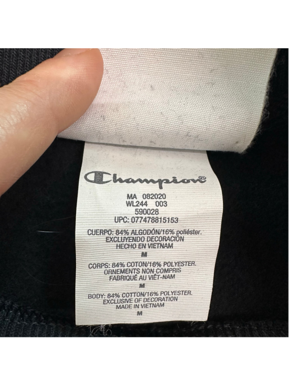 Champion x Super Mario Bros Reverse Weave Cropped Mockneck Black Women's M - Picture 13 of 16